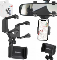 Supporto per telefono da auto per specchietto retrovisore con rotazione