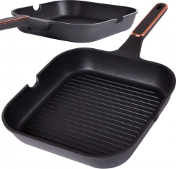 KINGSTYLE Grill Pan with Non-Stick Coating, 28 cm