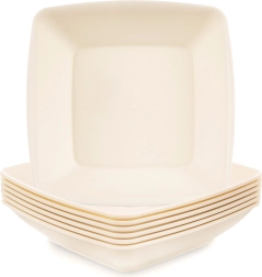 Assiettes profondes en plastique SANDY 17,5 cm, 500 ml, 6 pcs