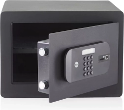 Home safe with fingerprint reader