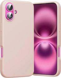 Vention silicone case for iPhone 16 with MagSafe, pink