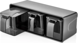 Set di barattoli per spezie in plastica 3 pz, 600 ml