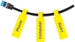 NIIMBOT hőcímkék 12,5 × 74+35, 65 db – sárga