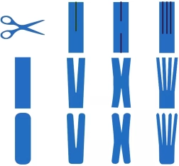 Kinesiological tape 5 m × 5 cm – yellow