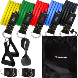 Zestaw gum oporowych z akcesoriami TRIZAND 11 elementów