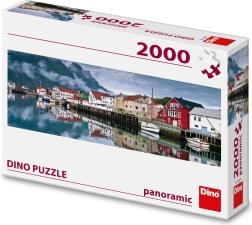 Puzzle Fischerdorf - 2000 Teile Panoramisch
