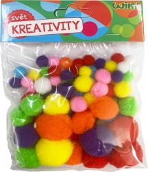 Mješavina Veličina Pom Pom, 80 kom