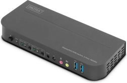 Digitus KVM switch a 2 porte da DisplayPort a HDMI 4K 60 Hz con USB e audio