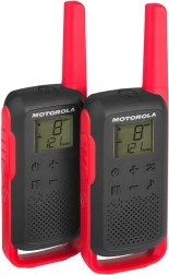 Motorola Talkabout T62 PMR446 two-way radios, red-black