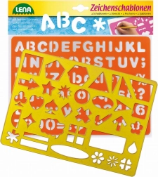 Risarske šablone s črkami in simboli LENA