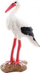 Plastic Stork – realistic figurine for kids and decoration