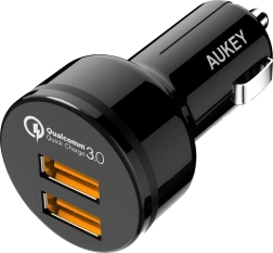 Ultragyors autós töltő 2×USB QC 3.0-val, 36 W