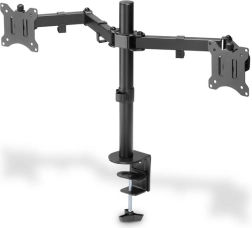 Dvojitý stolní držák na monitory s klipem 15"-32", černý