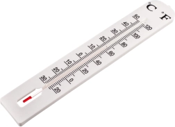 Buiten thermometer van kunststof Jumbo 40 cm HAPPY GREEN
