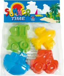 Set of Sand Molds Transportation Vehicles