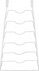 Kovový bílý závěsný držák na pokličky ORION