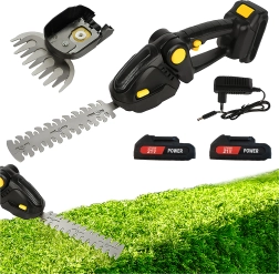Cesoie a batteria 2 in 1 per siepi e bordi prato