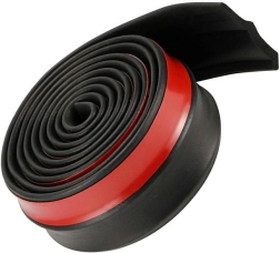 Universal plastic protective strip for bumper