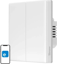Intelligente Wi‑Fi wandtouchschakelaar Sonoff TX T5 2‑kanaals