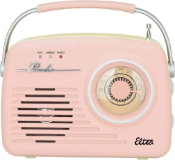 Radio retrò LUIZA SP-11 con MP3 USB SD rosa