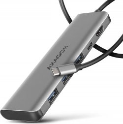 Multiport USB-C Hub 5-in-1 5 Gbps with HDMI 4K/30 Hz, 3× USB-A, PD 100 W and 100 cm USB-C cable