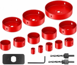 Renew Force Hole Saw Set for Wood 19–127 mm, 16 Pieces
