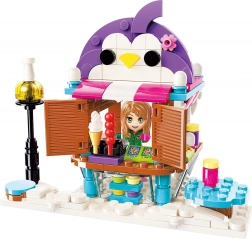 Qman Cherry Fast Food Stand building set