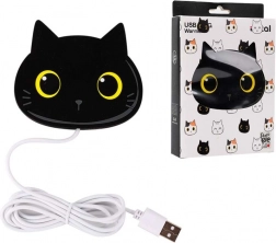 USB beverage warmer with cat mug