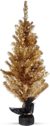 Zlatno stolno božićno drvce 90 cm
