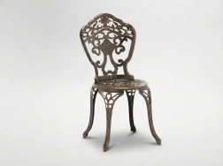 Danbury aluminum garden chair in antique bronze