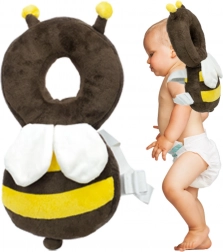 Protective backpack for first steps – head pillow for babies – Bee