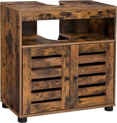 Rustieke wastafelkast met verstelbare plank