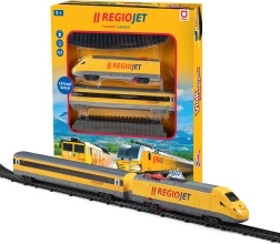 Treno modello RegioJet con effetti luminosi e sonori