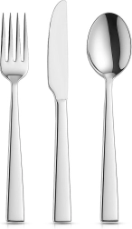 Stainless steel cutlery set, 3 pcs
