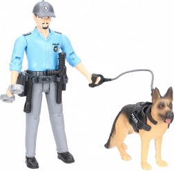 Bruder Bworld police officer with dog