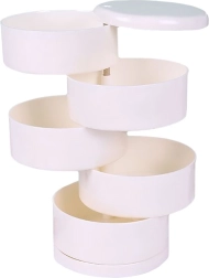 Šperkovnice 4patrová – bílá