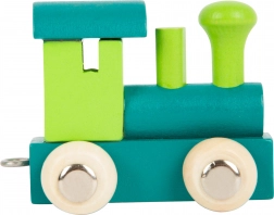 Green wooden locomotive SMALL FOOT
