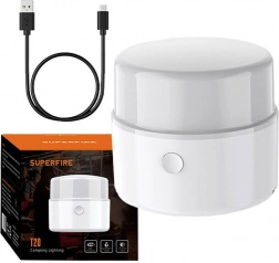 Lampada da campeggio SUPERFIRE T20, 180 lm, ricarica USB