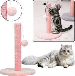 Cat scratcher post tower 40 × 30 cm pink