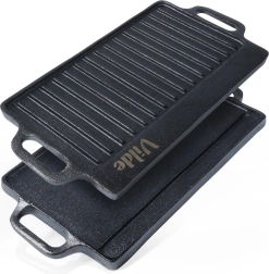 Piastra grill in ghisa doppia faccia CAST LINE 40 × 20,5 cm