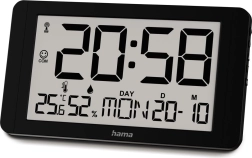 Horloge murale à radiopilotage Hama Cuba noire