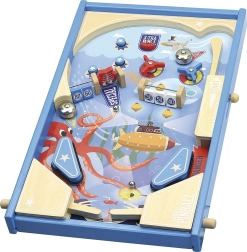 Wooden Pinball VILAC – Large Underwater Tabletop Flipper