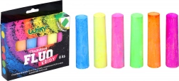 Fluorescent Sidewalk Chalk 6 pcs