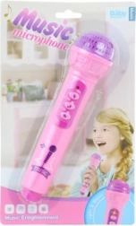 Rožnati mikrofon na baterije