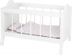 SMALL FOOT wooden doll bed with bedding