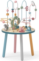 Houten activiteitentafel met kralenlabyrint VIGA POLARB