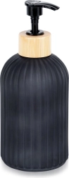 Distributeur de savon en verre noir 400 ml