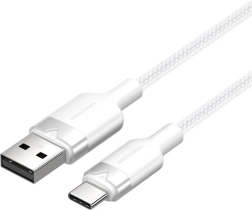 USB-kabel 2.0 USB‑A naar USB‑C 1 m 3A wit Vention