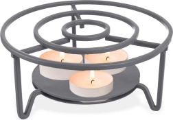 Kovinski grelec za čajnik, siv, 16,5 cm