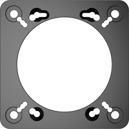 MOZA Racing RS077 mounting adapter for shroud attachment (for R16 and R21 bases)